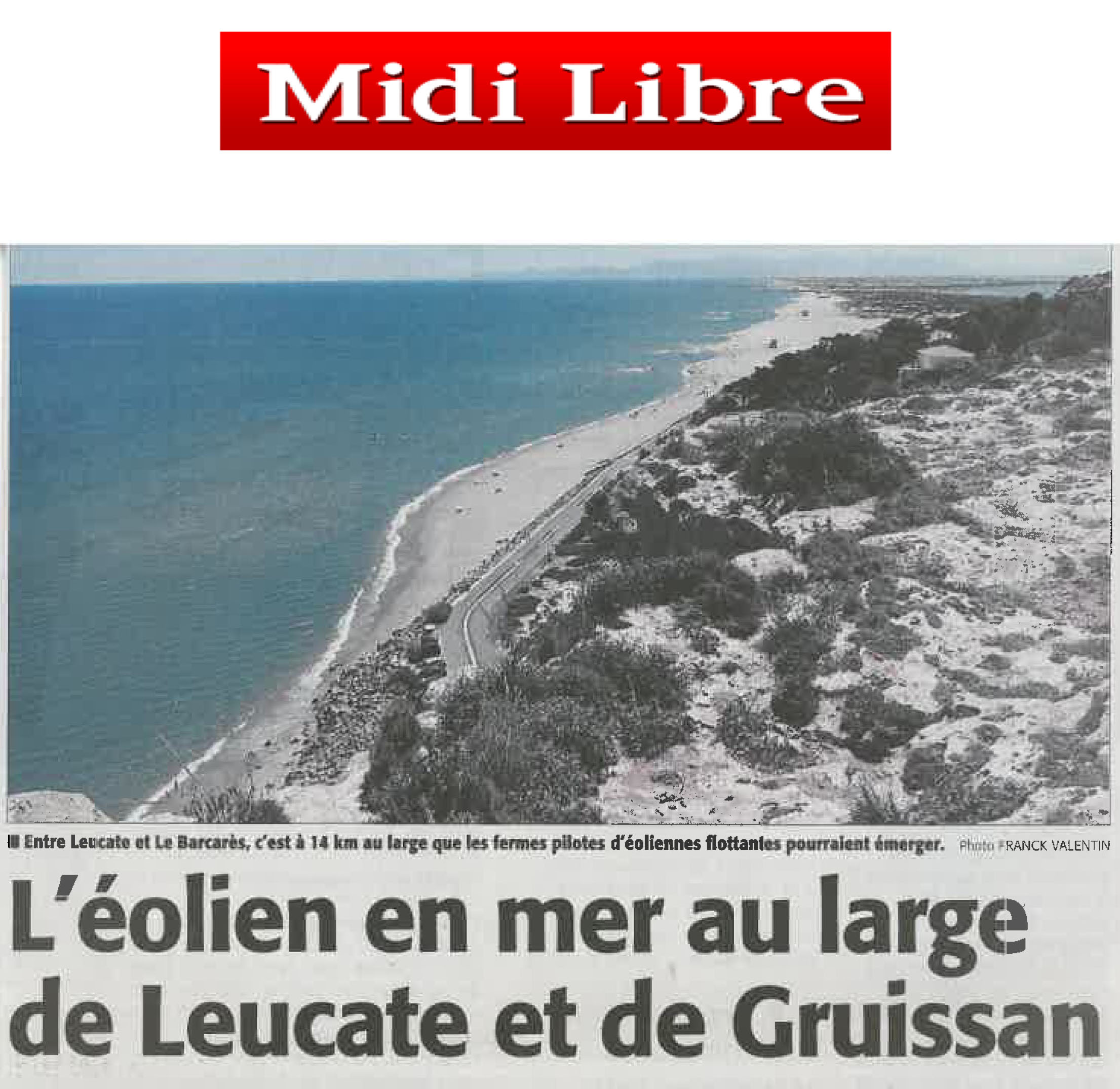 L’éolien en mer au large de Leucate et de Gruissan