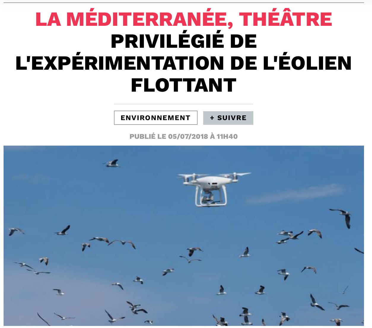 La Méditerranée, théâtre privilégié de l’expérimentation de l’éolien flottant